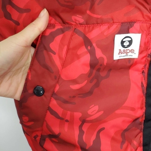 NWOT AAPE MEN'S THINSULATE REVERSIBLE PADDED SHELL JACKET‎ - Picture 11 of 13